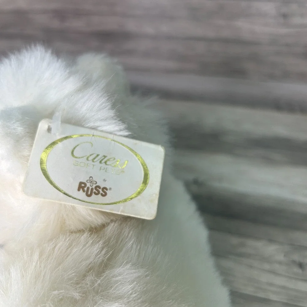 Russ Caress Cat Persian Nikki‎ Realistic Plush Toy Vintage  White Kitty